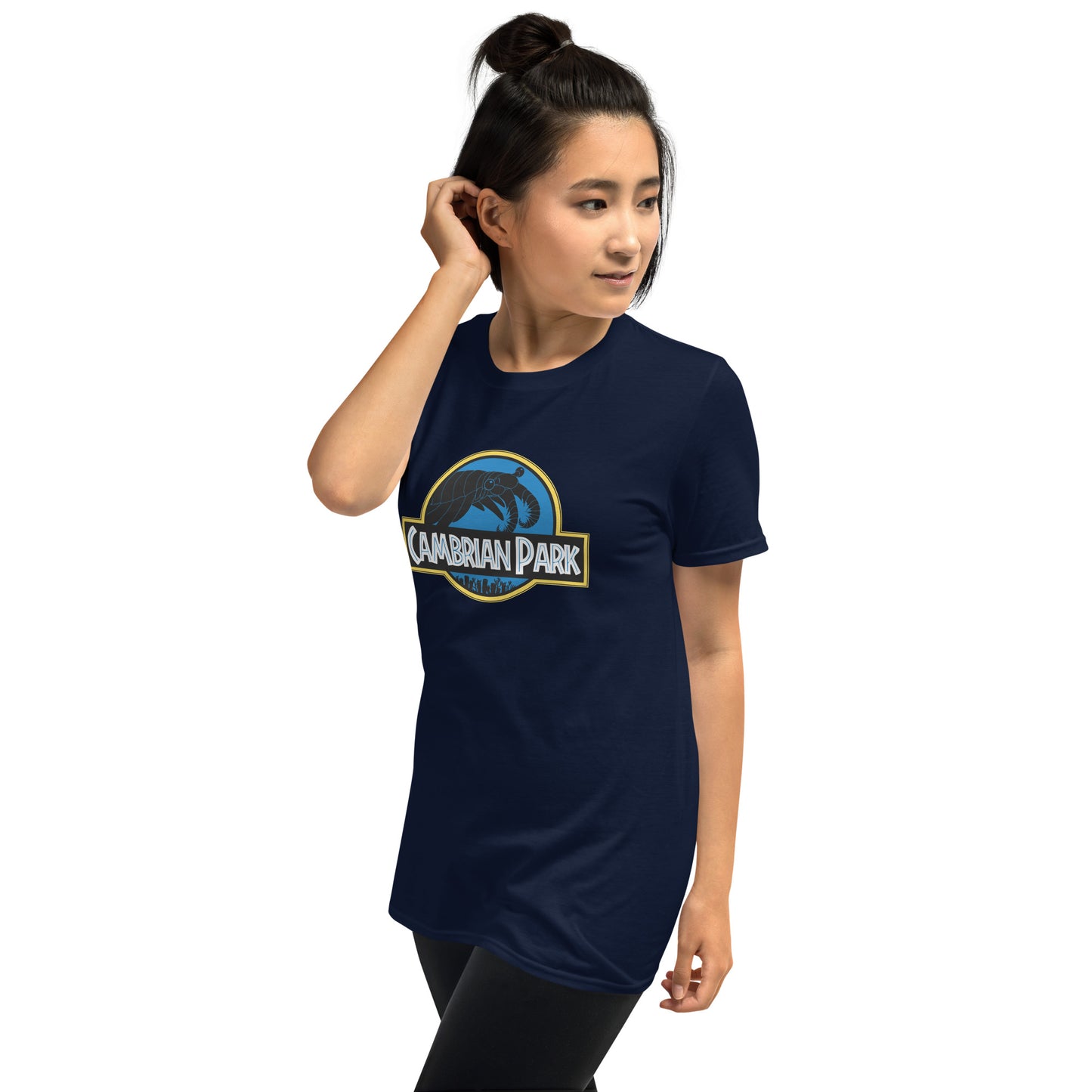 Cambrian Park Unisex Short Sleeve T-shirt navy mockup