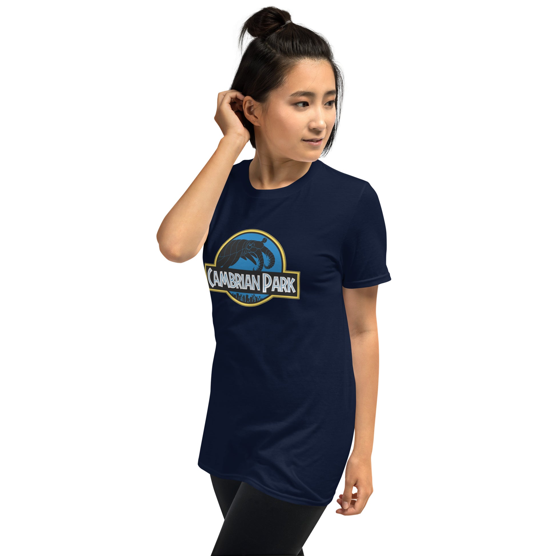 Cambrian Park Unisex Short Sleeve T-shirt navy mockup