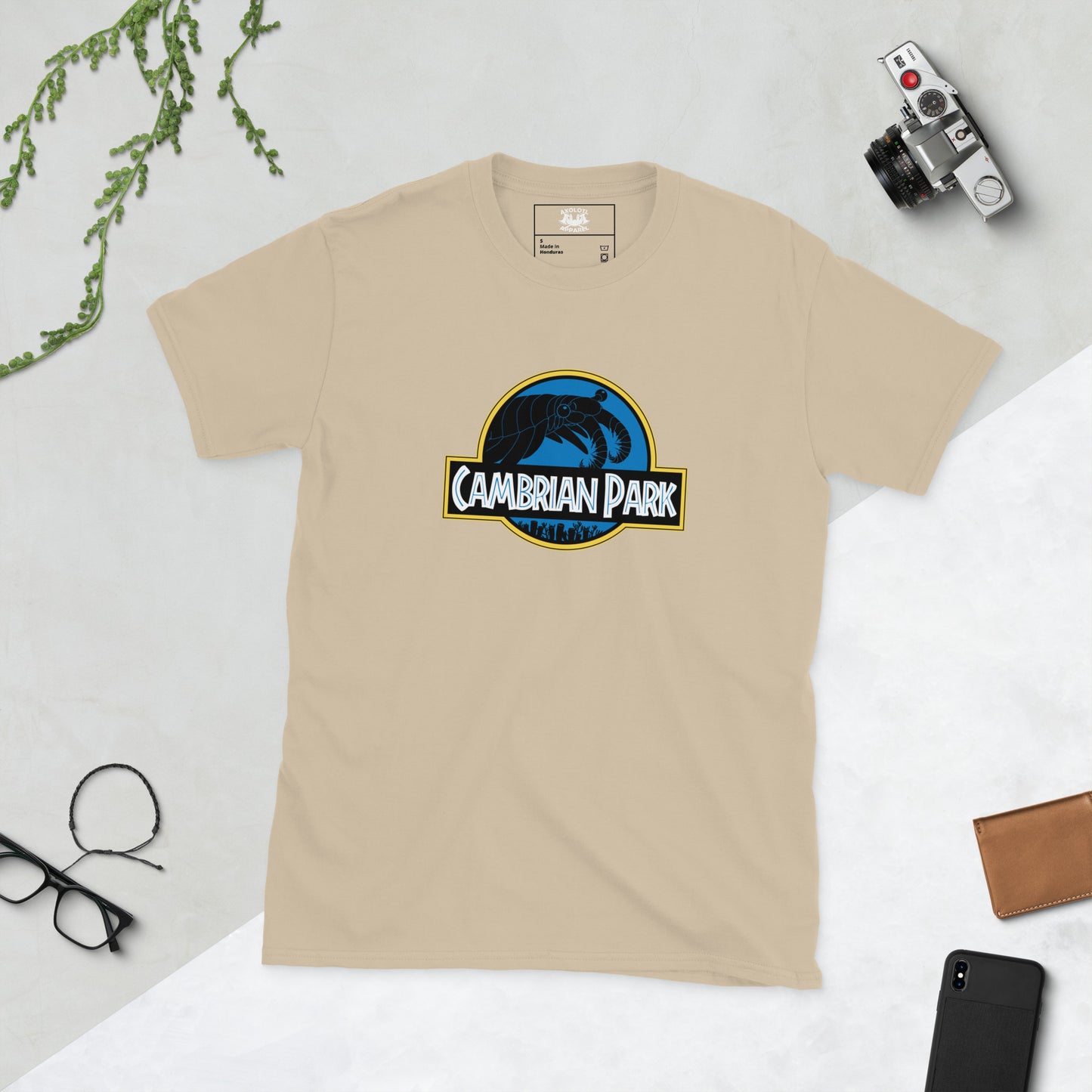 Cambrian Park Unisex Short Sleeve T-shirt sand flat