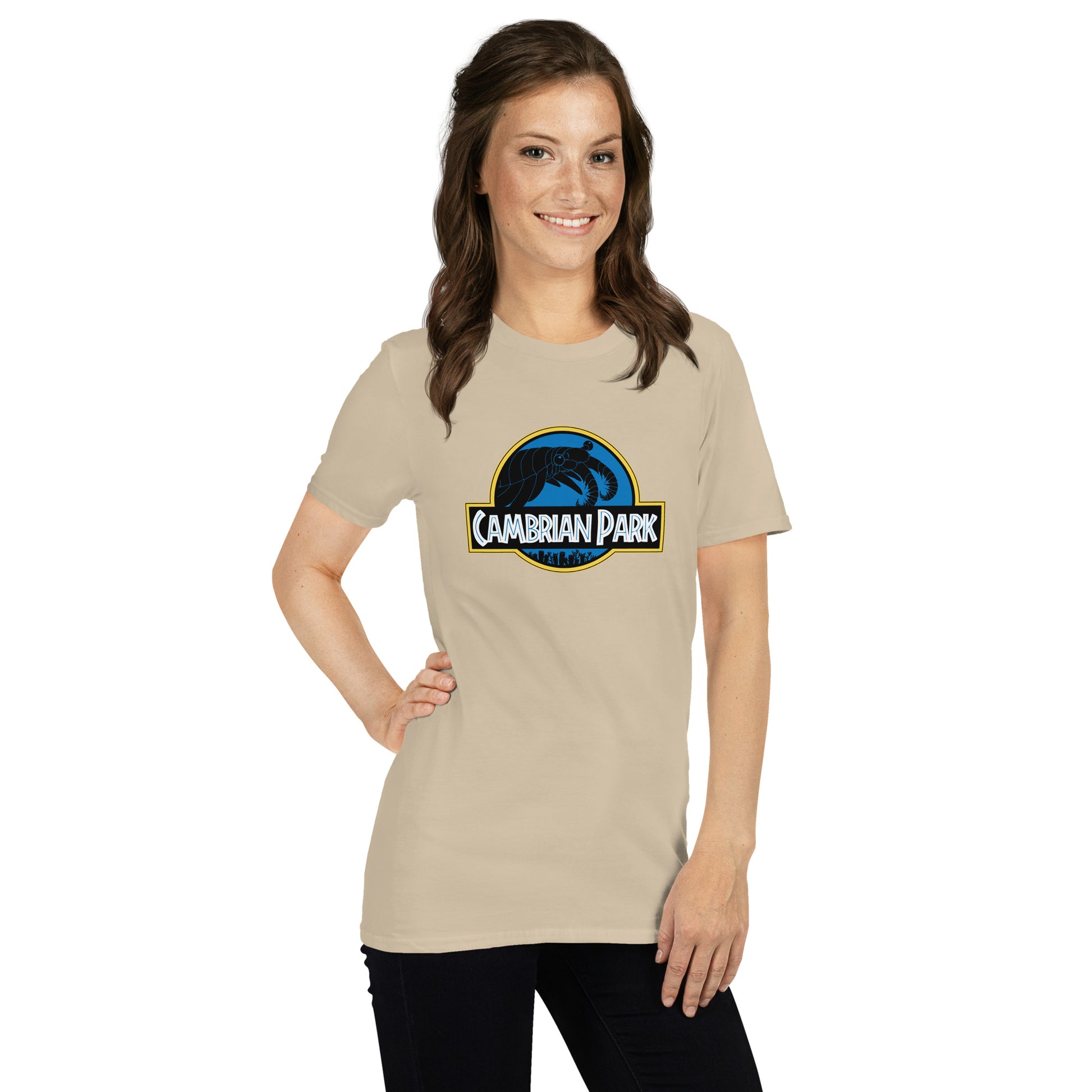 Cambrian Park Unisex Short Sleeve T-shirt sand mockup