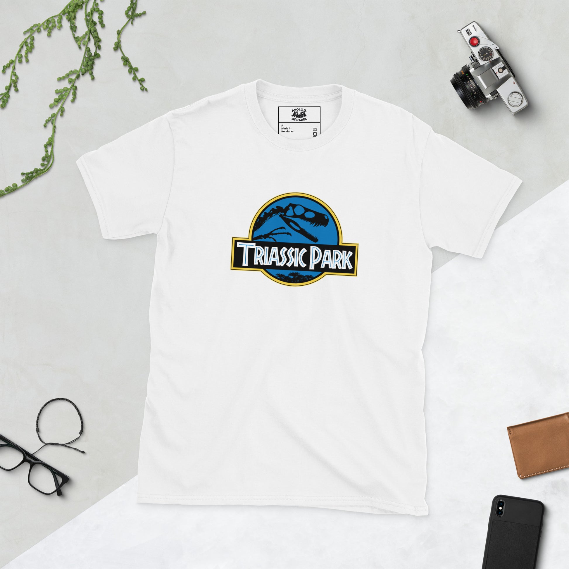 Triassic Park White Unisex Short Sleeve T-Shirt