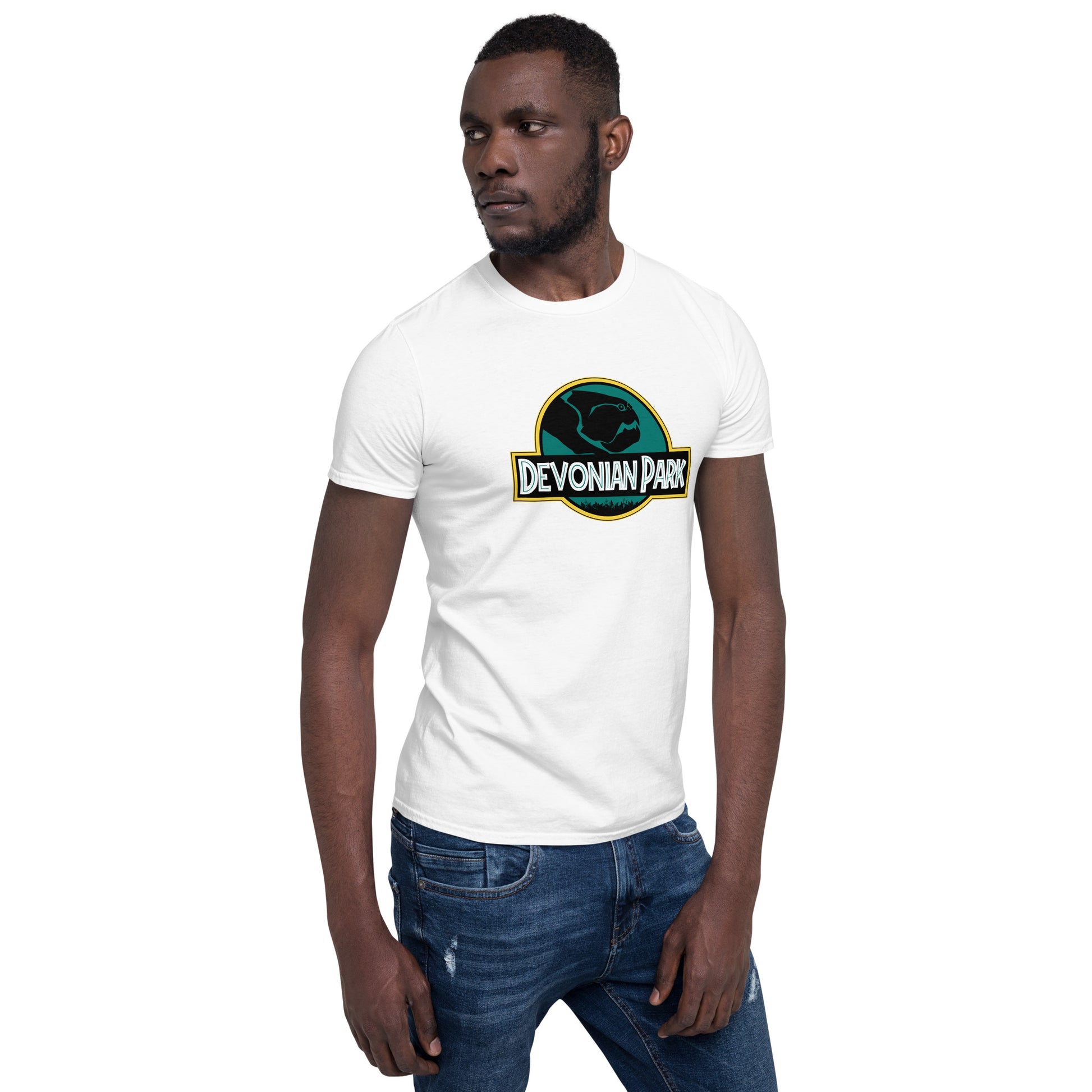 Devonian Park Short-sleeve Unisex T-shirt White Mockup