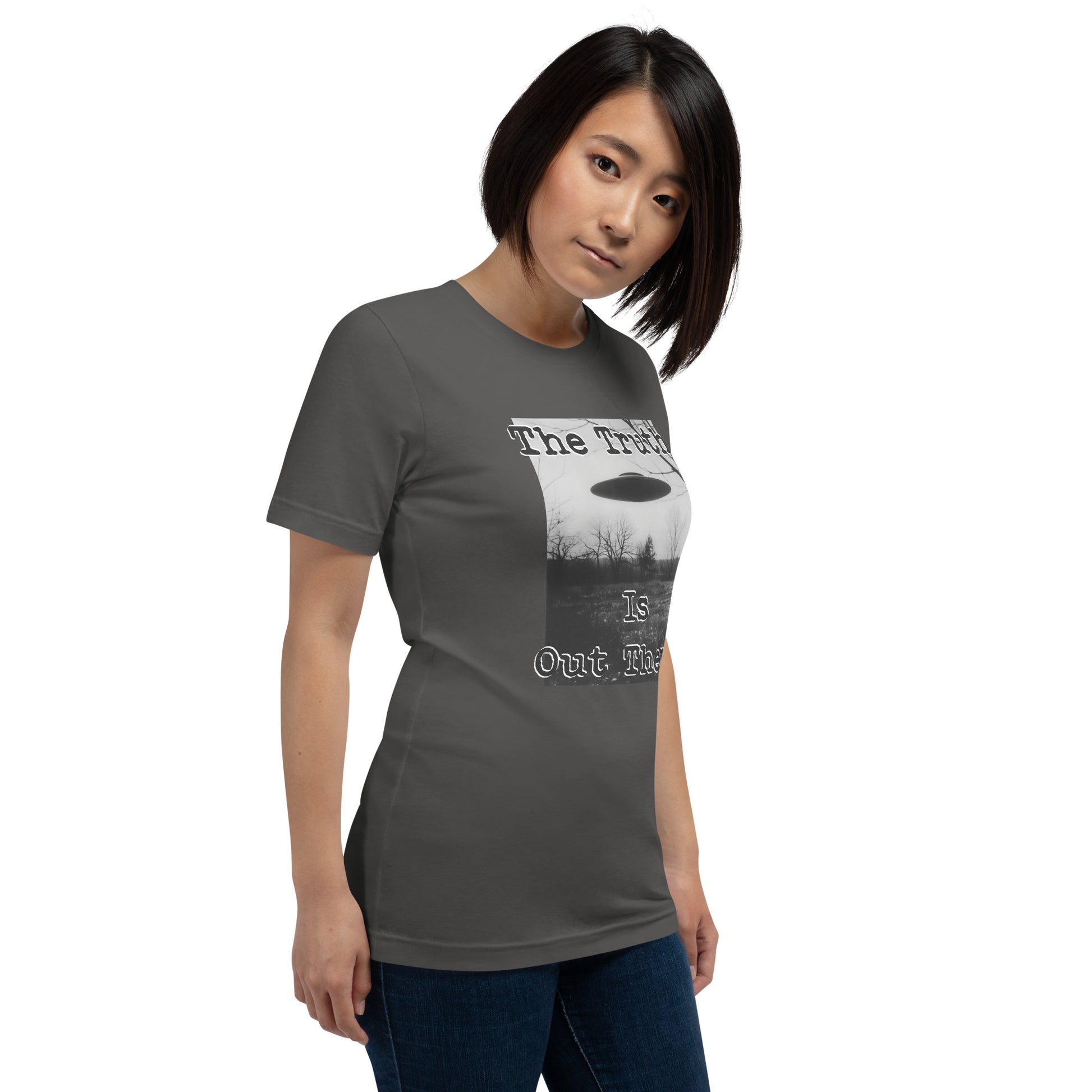 The Truth Is Out There Short-sleeve Unisex T-shirt Grey Mockup