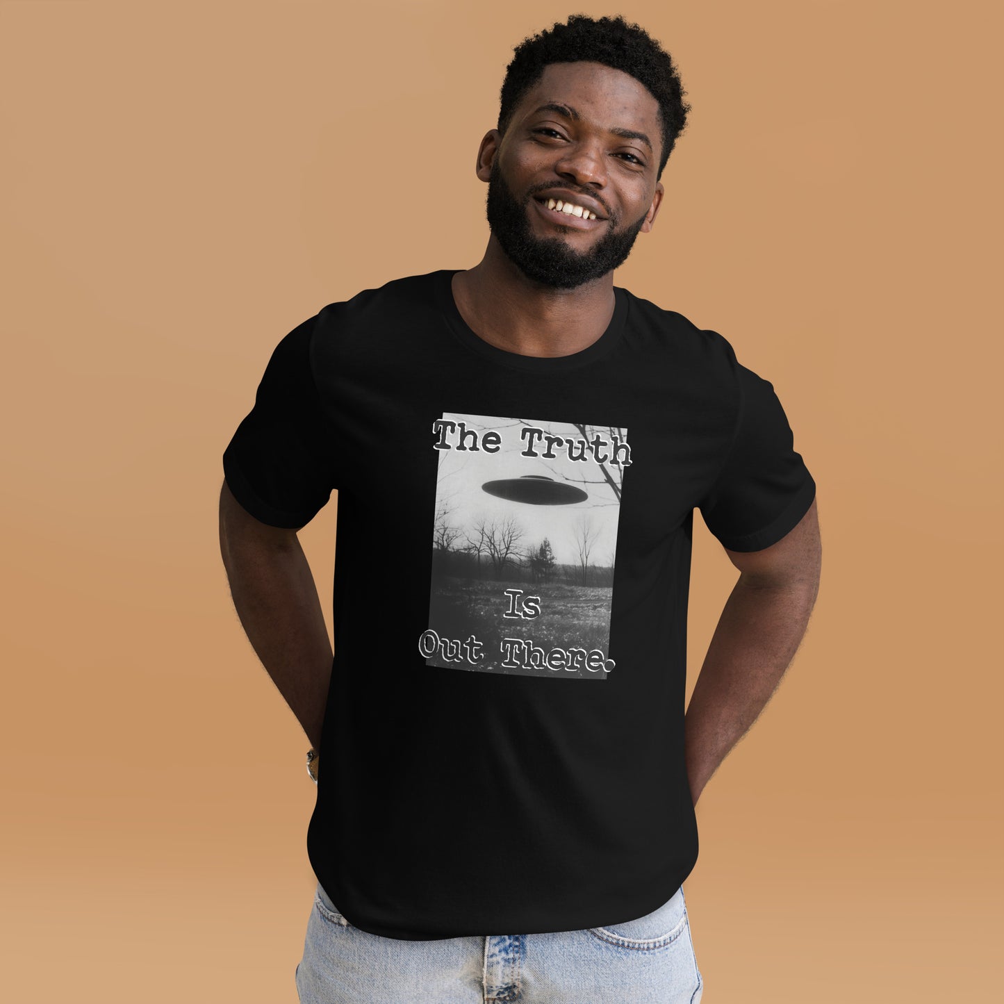 The Truth Is Out There Short-sleeve Unisex T-shirt Black Mockup