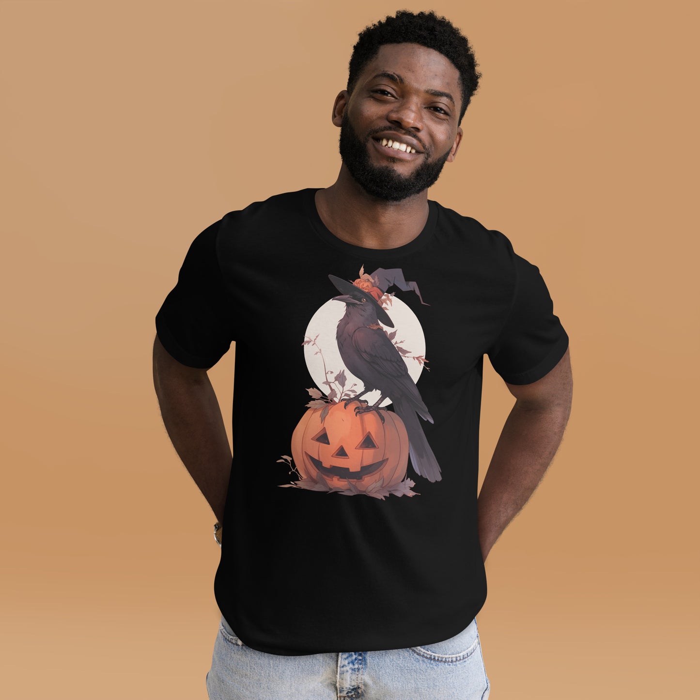 HallowRaven short sleeve unisex t-shirt  black mockup