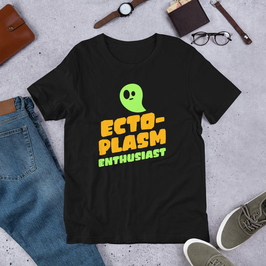 Ectoplasm Enthusiast Short-sleeve Unisex T-shirt Black Flat