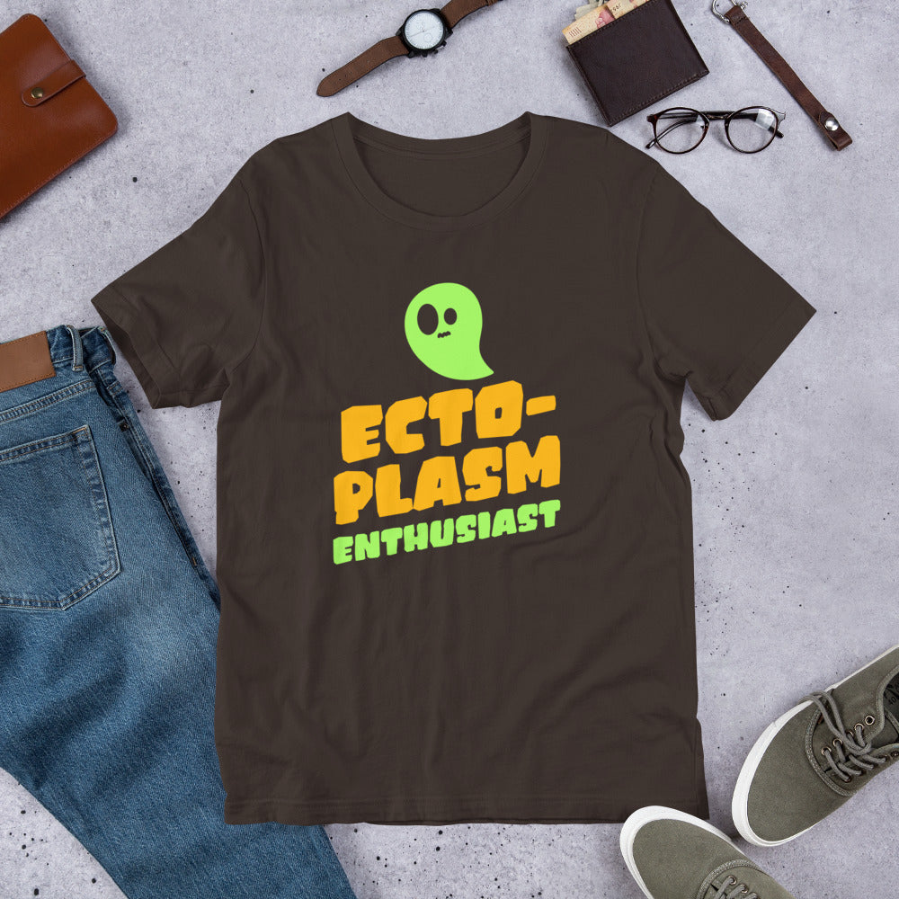 Ectoplasm Enthusiast Short-sleeve Unisex T-shirt Brown Flat
