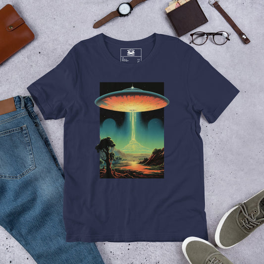 Bakshi_UFO_Short-sleeve_Unisex_T-shirt_Navy_Flat