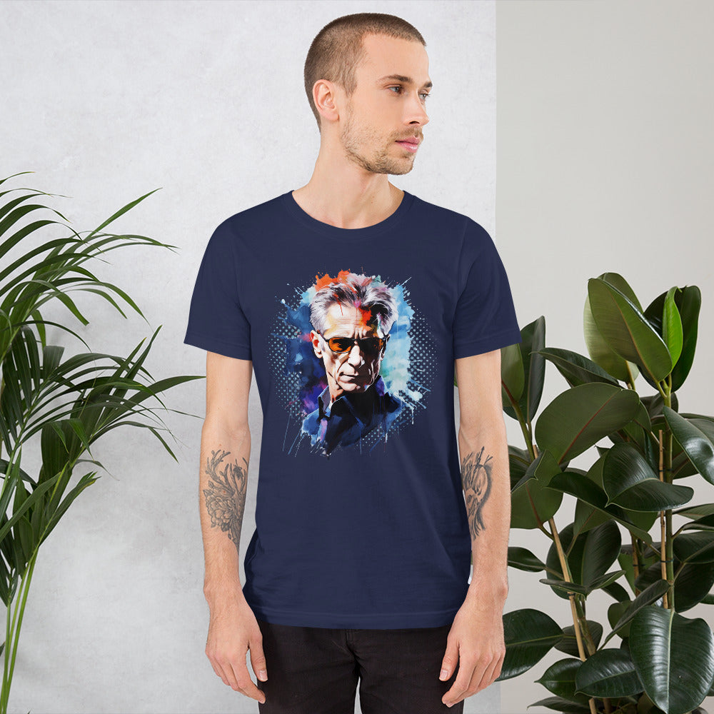 Cronenberg_Short-sleeve_Unisex_T-shirt_Navy_Mockup