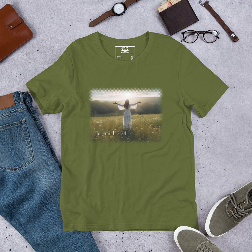 Jeremiah 2:24 Olive Short-Sleeve Unisex T-Shirt