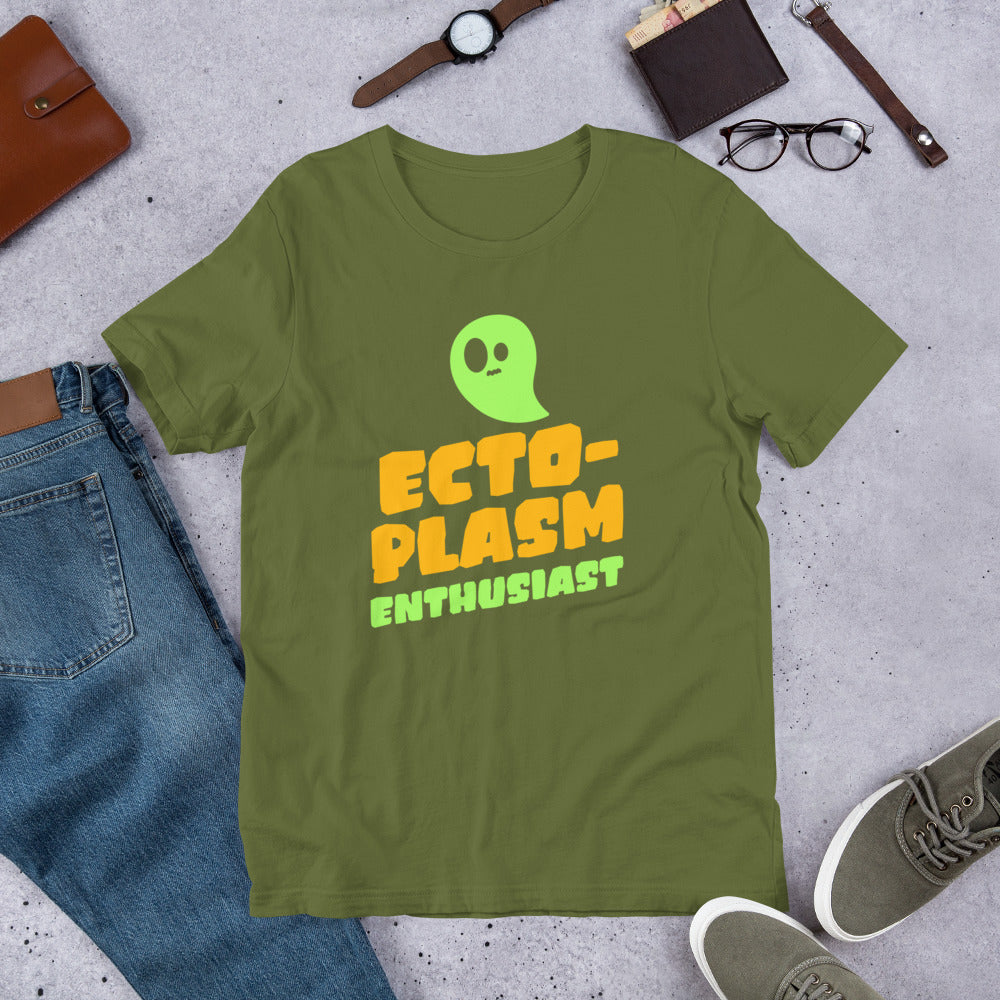Ectoplasm Enthusiast Short-sleeve Unisex T-shirt Olive Flat