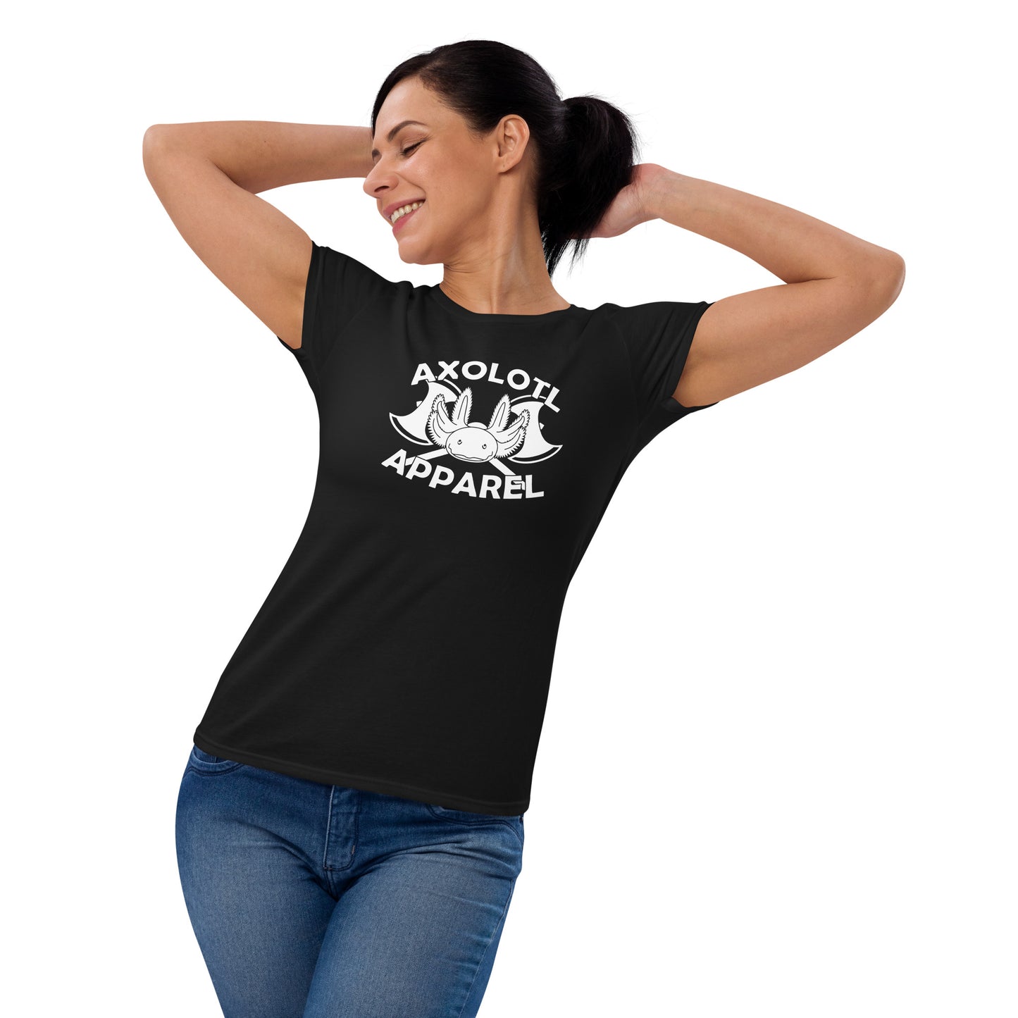 Axolotl-apparel-logo_Womens_Short-sleeve_T-shirt_Black_Mockup
