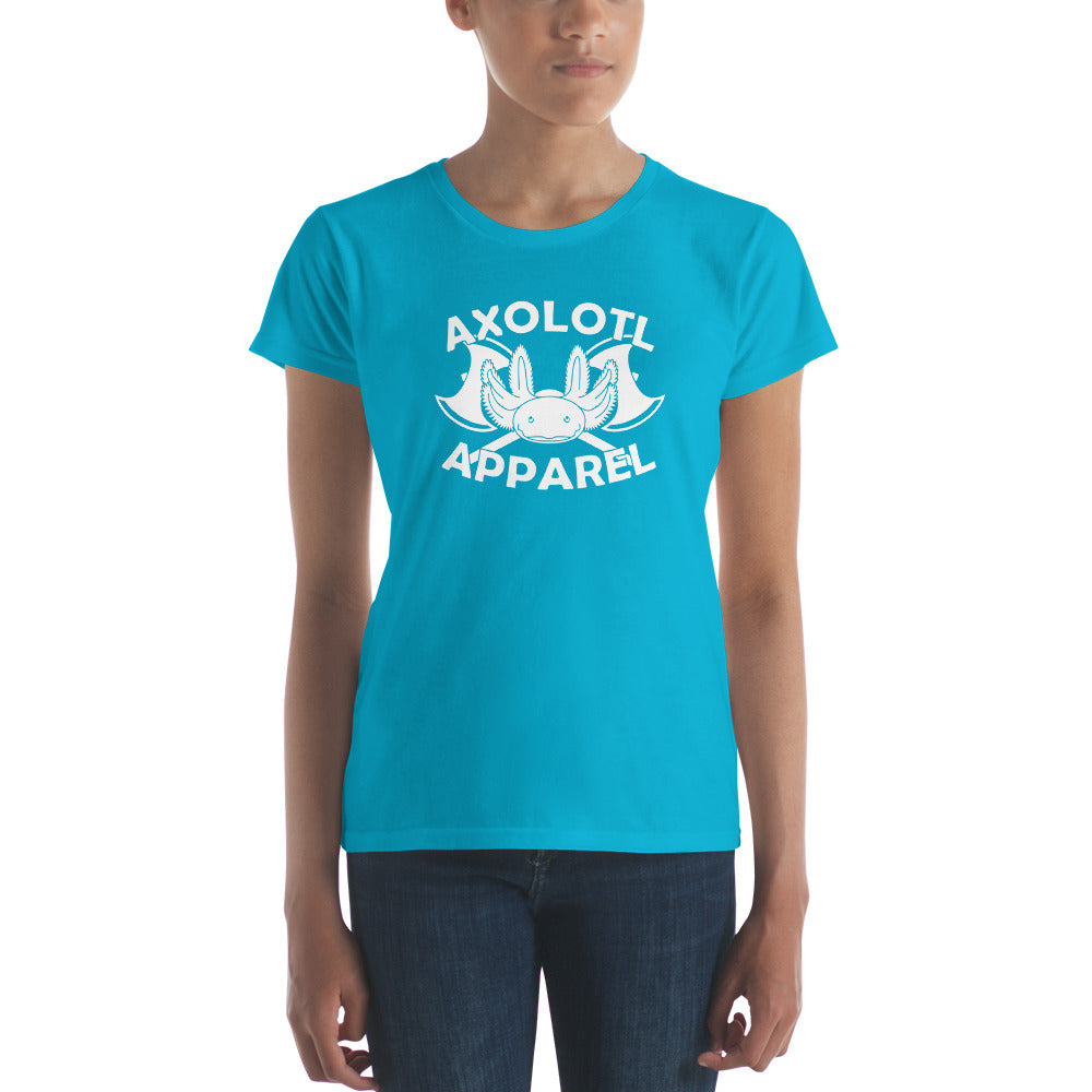 Axolotl-apparel-logo_Womens_Short-sleeve_T-shirt_Light-blue_Mockup