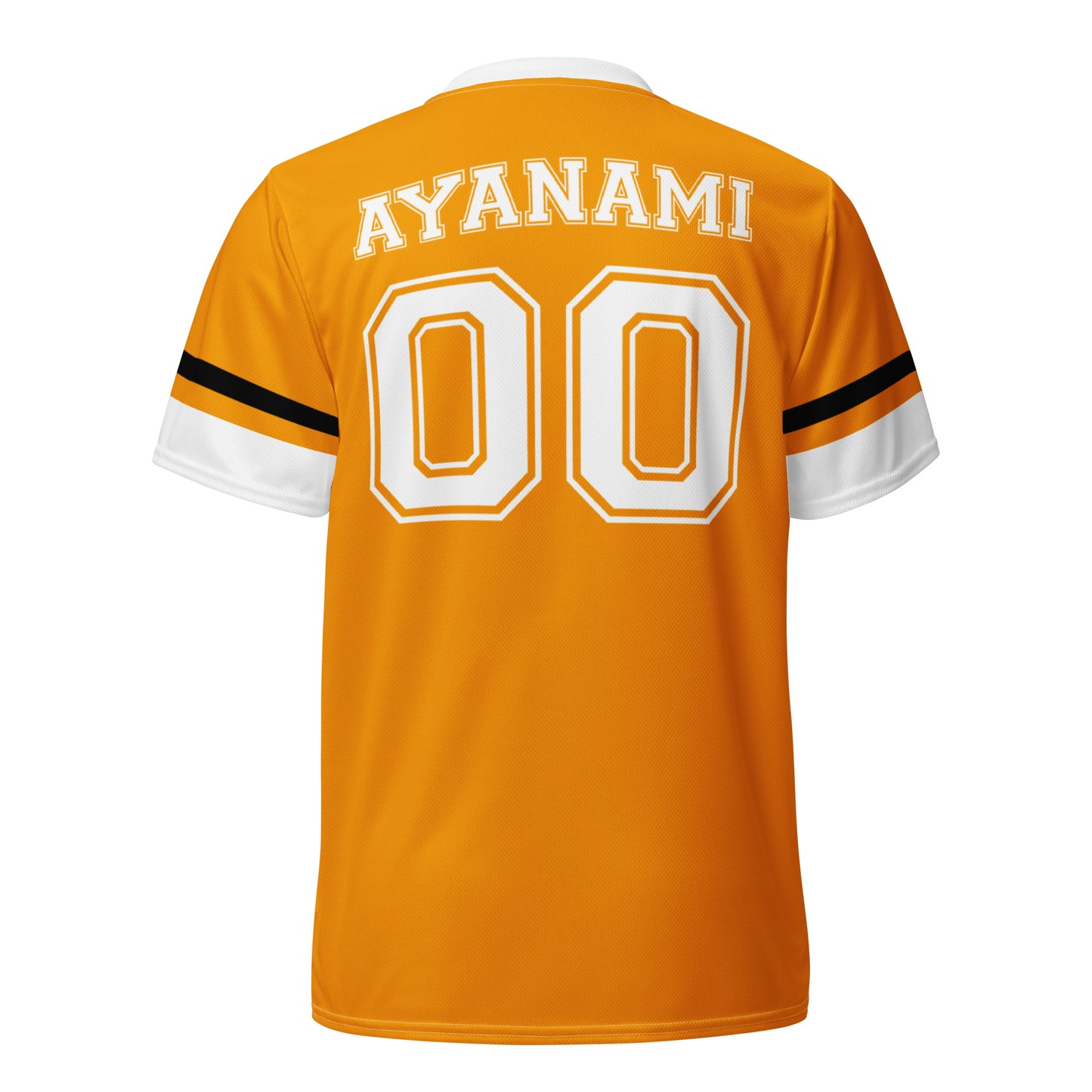 Rei Ayanami Eva Unit 00 Orange Unisex Jersey Ghost Back Mockup