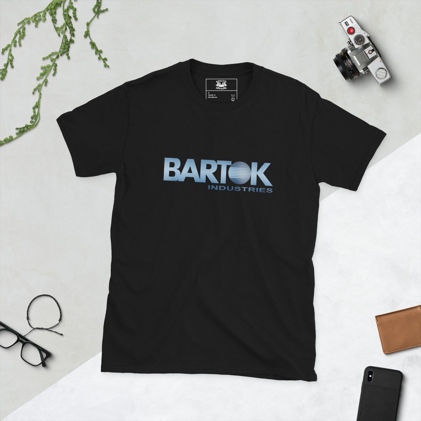 Bartok Industries Short-sleeve Unisex T-shirt Black Flat