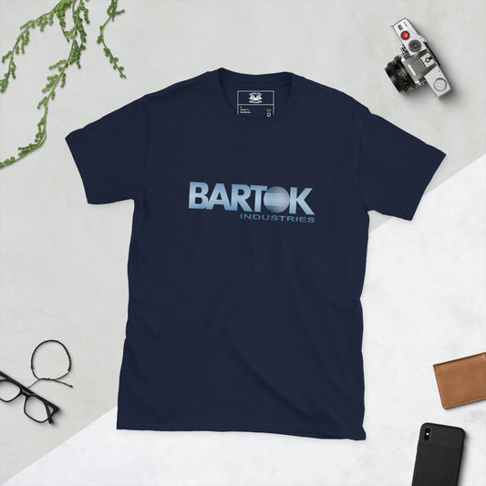 Bartok Industries Short-sleeve Unisex T-shirt Navy Flat