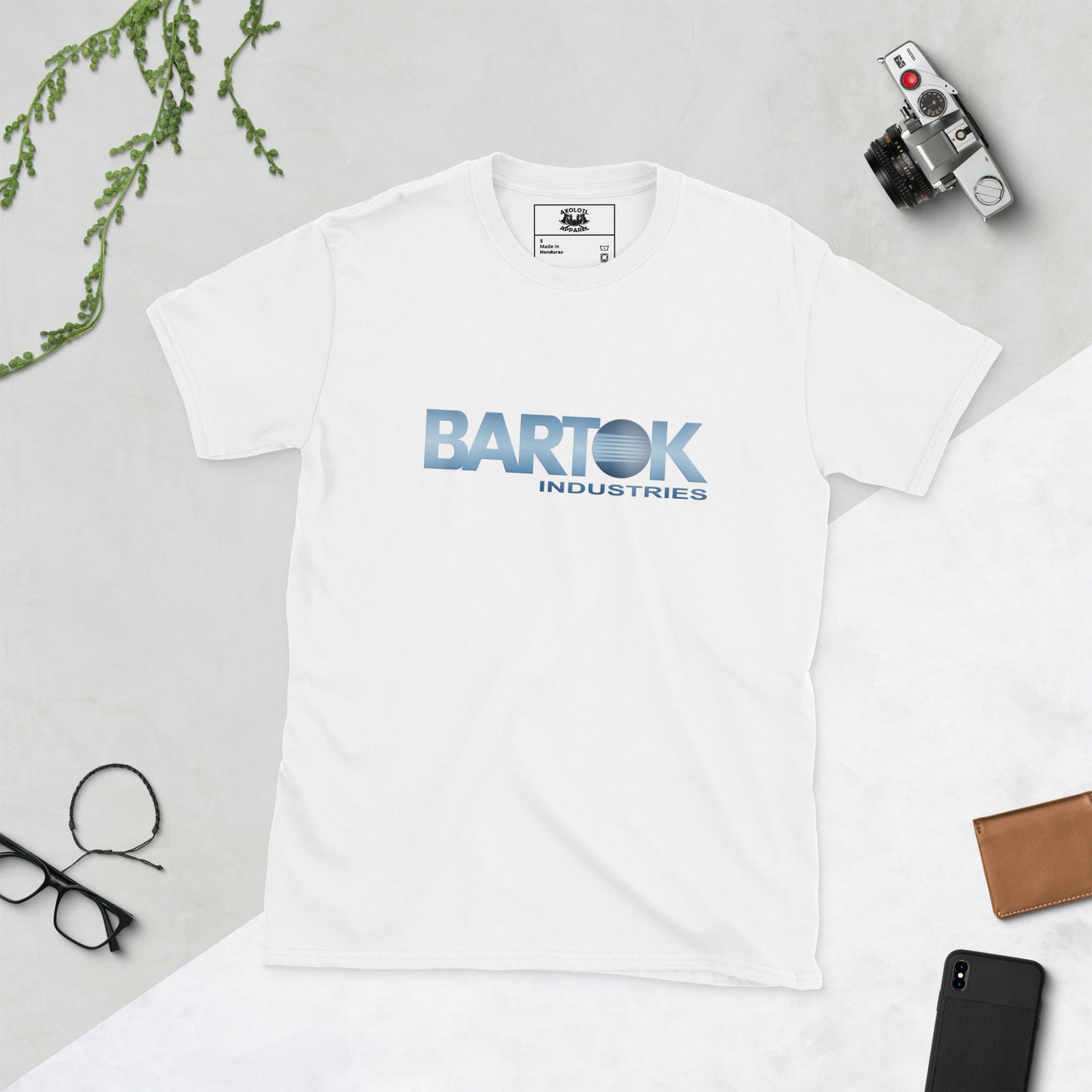 Bartok Industries Short-sleeve Unisex T-shirt White Flat