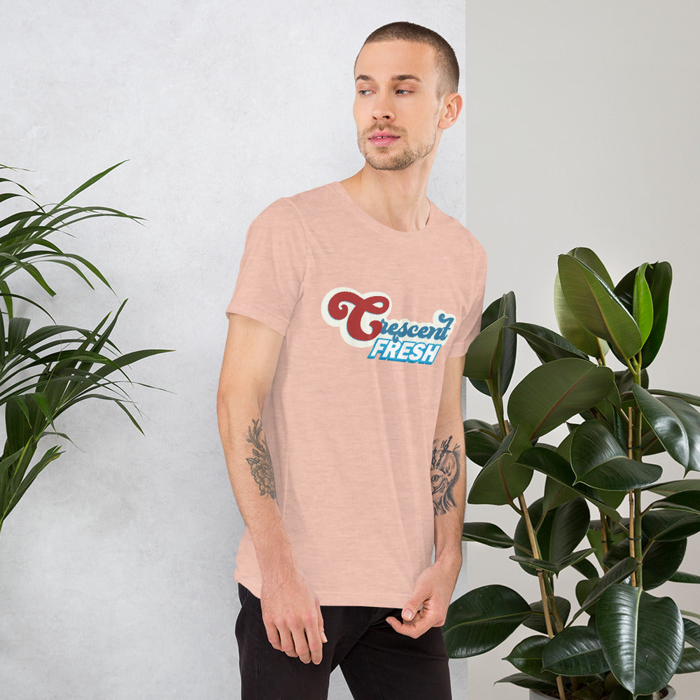 Crescent Fresh Short-sleeve Unisex T-shirt Peach Mockup