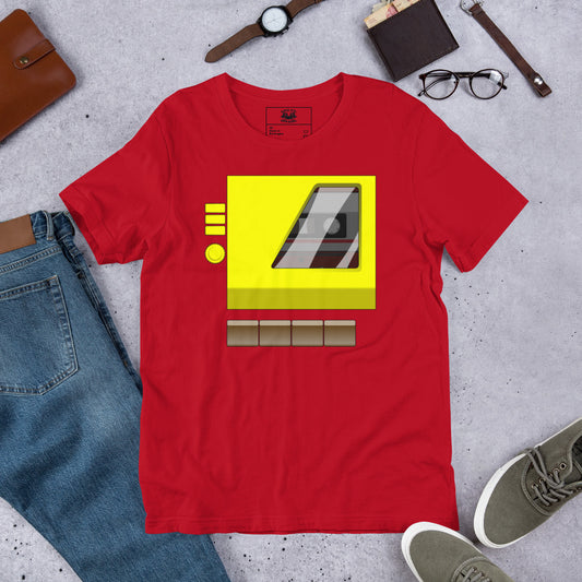 Blast the Noise Transformers Autobot Blaster Boombox Short-Sleeve Unisex T-shirt Flat