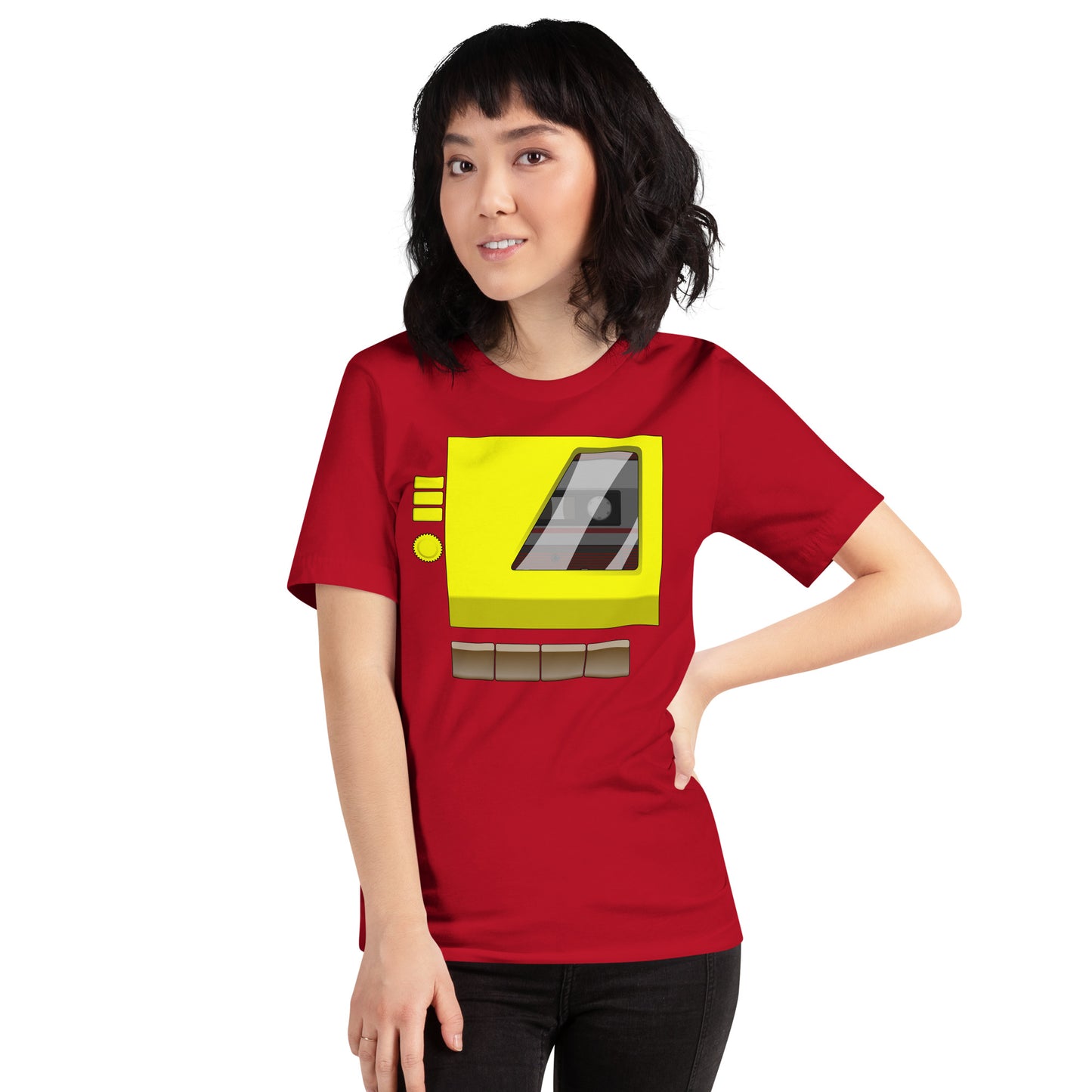 Blast the Noise Transformers Autobot Blaster Boombox Short-Sleeve Unisex T-shirt Mockup 2